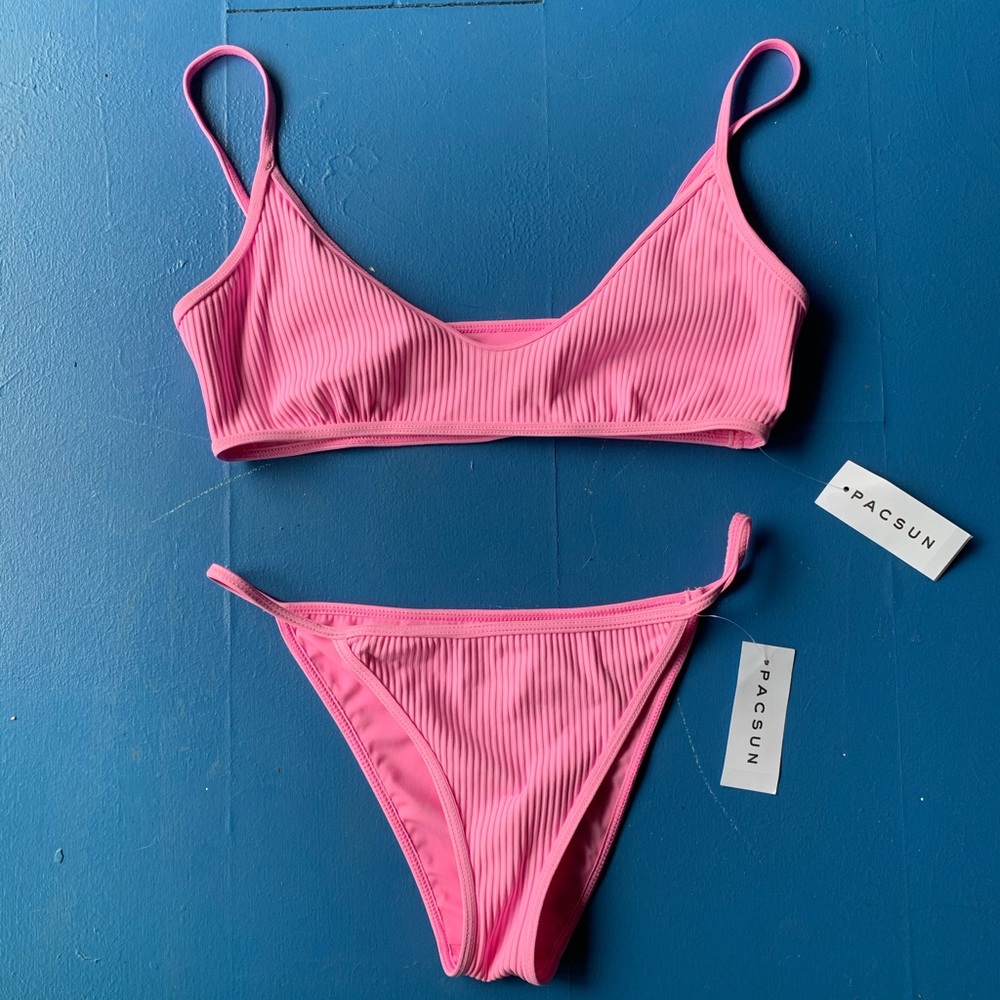 PacSun pink 2 piece bikini